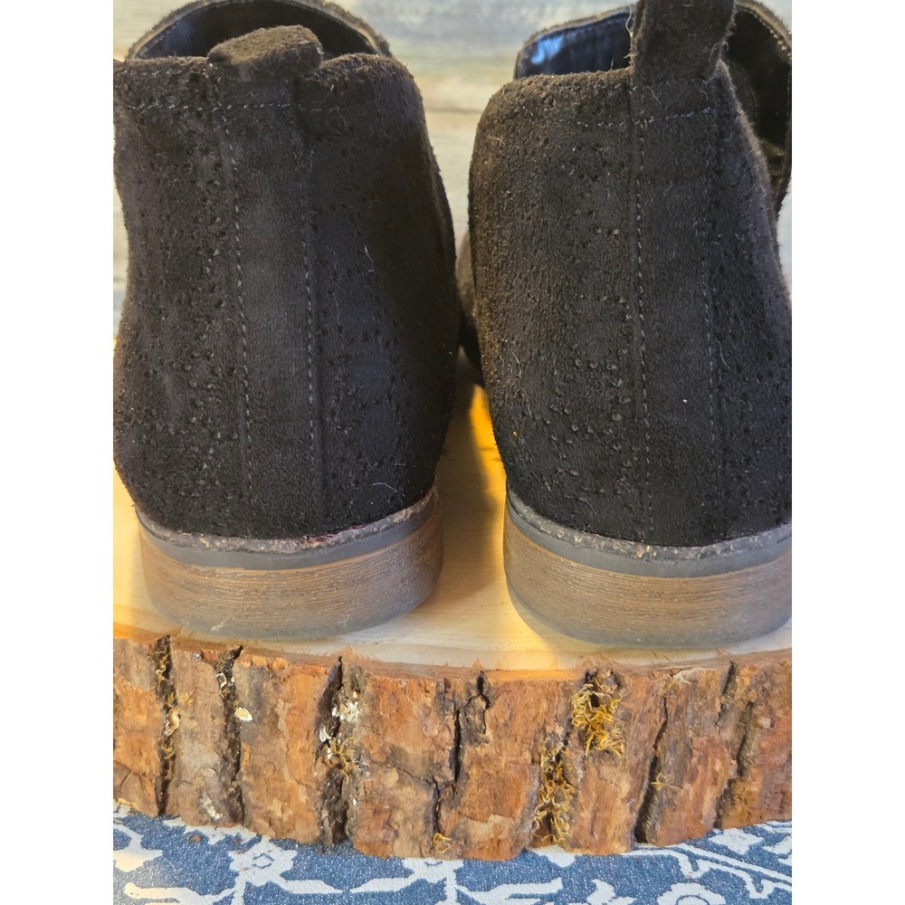 Dr Scholls‎ Black Perforated Suede Ankle Booties Women's Size 10 - Picture 5 of 6